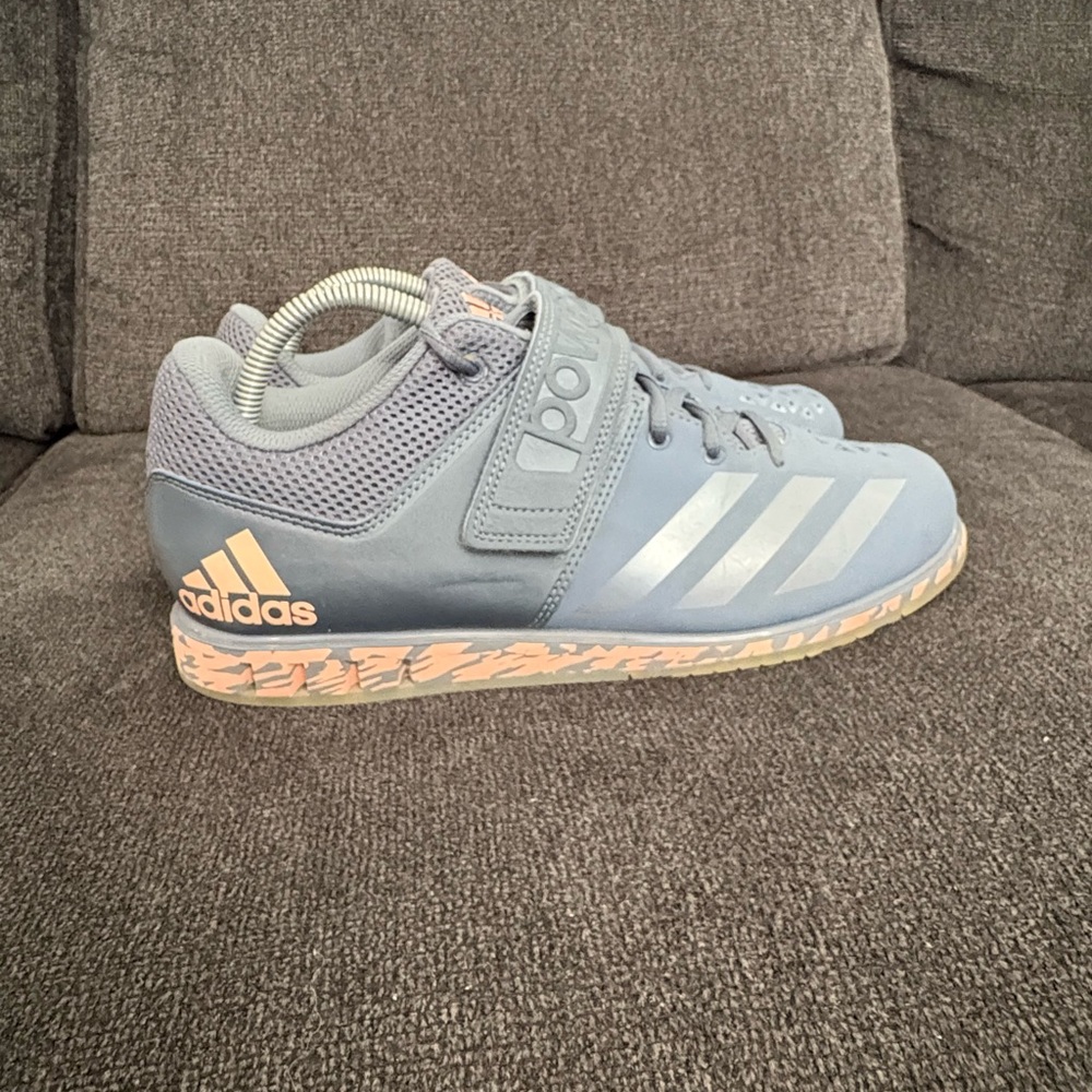Adidas Powerlift 3.1 Raw Steel Camo Weight Lifting Blue Night Men’s Size 9.5